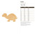 Unfinished Turtle Wood Cutout for Door Hangers, Seasonal Decor and Paint Parties, Baltic Birch Craft Blank