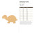 Unfinished Turtle Wood Cutout - Unfinished Baltic Birch Craft Shape
