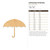 Unfinished Umbrella Wood Cutout - Unfinished Baltic Birch Craft Shape