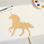 Unfinished Unicorn 2 Wood Cutout - Unfinished Baltic Birch Craft Shape