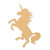 Unfinished Unicorn Wood Cutout - Unfinished Baltic Birch Craft Shape