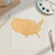 Unfinished United States Wood Cutout for Door Hangers, Seasonal Decor and Paint Parties, Baltic Birch Craft Blank