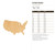 Unfinished United States Wood Cutout for Door Hangers, Seasonal Decor and Paint Parties, Baltic Birch Craft Blank