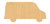 Unfinished Van Wood Cutout for Door Hangers, Seasonal Decor and Paint Parties, Baltic Birch Craft Blank