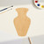 Unfinished Vase Wood Cutout for Door Hangers, Seasonal Decor and Paint Parties, Baltic Birch Craft Blank