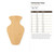 Unfinished Vase Wood Cutout - Unfinished Baltic Birch Craft Shape