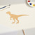 Unfinished Velociraptor Wood Cutout for Door Hangers, Seasonal Decor and Paint Parties, Baltic Birch Craft Blank