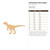 Unfinished Velociraptor Wood Cutout - Unfinished Baltic Birch Craft Shape