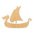 Unfinished Viking Ship Wood Cutout - Unfinished Baltic Birch Craft Shape