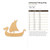 Unfinished Viking Ship Wood Cutout - Unfinished Baltic Birch Craft Shape