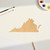 Unfinished Virginia Wood Cutout for Door Hangers, Seasonal Decor and Paint Parties, Baltic Birch Craft Blank