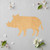 Unfinished Warthog Wood Cutout for Door Hangers, Seasonal Decor and Paint Parties, Baltic Birch Craft Blank