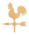 Unfinished Weather Vane 2 Wood Cutout for Door Hangers, Seasonal Decor and Paint Parties, Baltic Birch Craft Blank