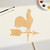 Unfinished Weather Vane Wood Cutout for Door Hangers, Seasonal Decor and Paint Parties, Baltic Birch Craft Blank