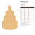 Unfinished Wedding Cake Wood Cutout for Door Hangers, Seasonal Decor and Paint Parties, Baltic Birch Craft Blank
