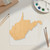 Unfinished West Virginia Wood Cutout - Unfinished Baltic Birch Craft Shape