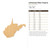 Unfinished West Virginia Wood Cutout - Unfinished Baltic Birch Craft Shape
