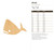 Unfinished Whale 3 Wood Cutout for Door Hangers, Seasonal Decor and Paint Parties, Baltic Birch Craft Blank