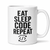 Eat Sleep Code Repeat Programmer Humor 11oz Ceramic Coffee Mug, Funny Software Developer Gift