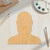Bald Man With Beard Wood Cutout - Unfinished Baltic Birch Craft Shape