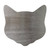 Cat Head Steel Cutout Shape - Raw Metal Wall Art and Craft Supply