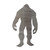 Bigfoot 1 Steel Cutout Shape - Raw Metal Wall Art and Craft Supply