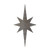 Elongated Star Steel Cutout Shape, Raw Metal Wall Art and Craft Supply