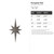 Elongated Star Steel Cutout Shape, Raw Metal Wall Art and Craft Supply
