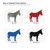 Donkey Steel Cutout Shape, Raw Metal Wall Art and Craft Supply