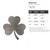 Shamrock Steel Cutout Shape - Raw Metal Wall Art and Craft Supply
