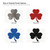 Shamrock Steel Cutout Shape - Raw Metal Wall Art and Craft Supply