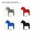 Dala Horse Steel Cutout Shape, Raw Metal Wall Art and Craft Supply