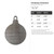 Christmas Ornament Steel Cutout Shape - Raw Metal Wall Art and Craft Supply