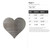 Heart 1 Steel Cutout Shape - Raw Metal Wall Art and Craft Supply