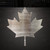 Canadian Maple Leaf Steel Cutout Shape, Raw Metal Wall Art and Craft Supply