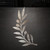Olive Branch Steel Cutout Shape - Raw Metal Wall Art and Craft Supply