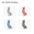 Olive Branch Steel Cutout Shape - Raw Metal Wall Art and Craft Supply