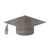 Graduation Cap 2 Steel Cutout Shape, Raw Metal Wall Art and Craft Supply