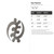 Gye Nyame Steel Cutout Shape, Raw Metal Wall Art and Craft Supply