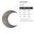 Crescent Moon Steel Cutout Shape - Raw Metal Wall Art and Craft Supply