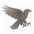 Hawk Steel Cutout Shape - Raw Metal Wall Art and Craft Supply