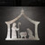 Nativity Steel Cutout Shape - Raw Metal Wall Art and Craft Supply