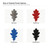 Oak Leaf 2 Steel Cutout Shape, Raw Metal Wall Art and Craft Supply