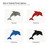 Dolphin Steel Cutout Shape - Raw Metal Wall Art and Craft Supply