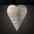Long Heart Steel Cutout Shape, Raw Metal Wall Art and Craft Supply
