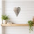 Long Heart Steel Cutout Shape, Raw Metal Wall Art and Craft Supply