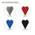 Long Heart Steel Cutout Shape, Raw Metal Wall Art and Craft Supply