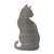 Sitting Cat Steel Cutout Shape - Raw Metal Wall Art and Craft Supply