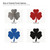 Four Leaf Clover Steel Cutout Shape, Raw Metal Wall Art and Craft Supply