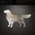 Golden Retriever Steel Cutout Shape, Raw Metal Wall Art and Craft Supply